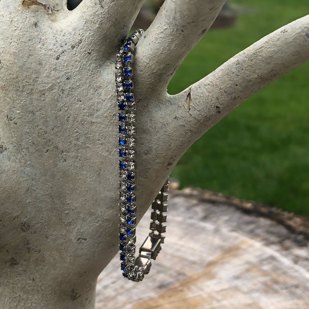 Rhinestone bracelet.